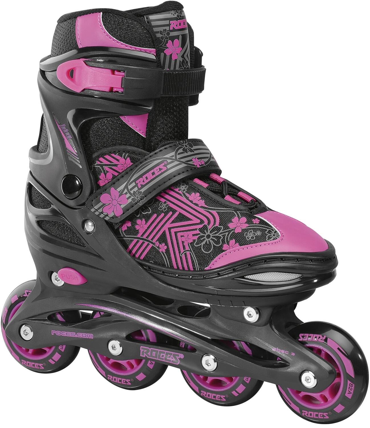 8020187898308 - Kinder Inlineskates Jockey 30 Girl (Größe 340-370 (Rollen 70 mm) black pink)