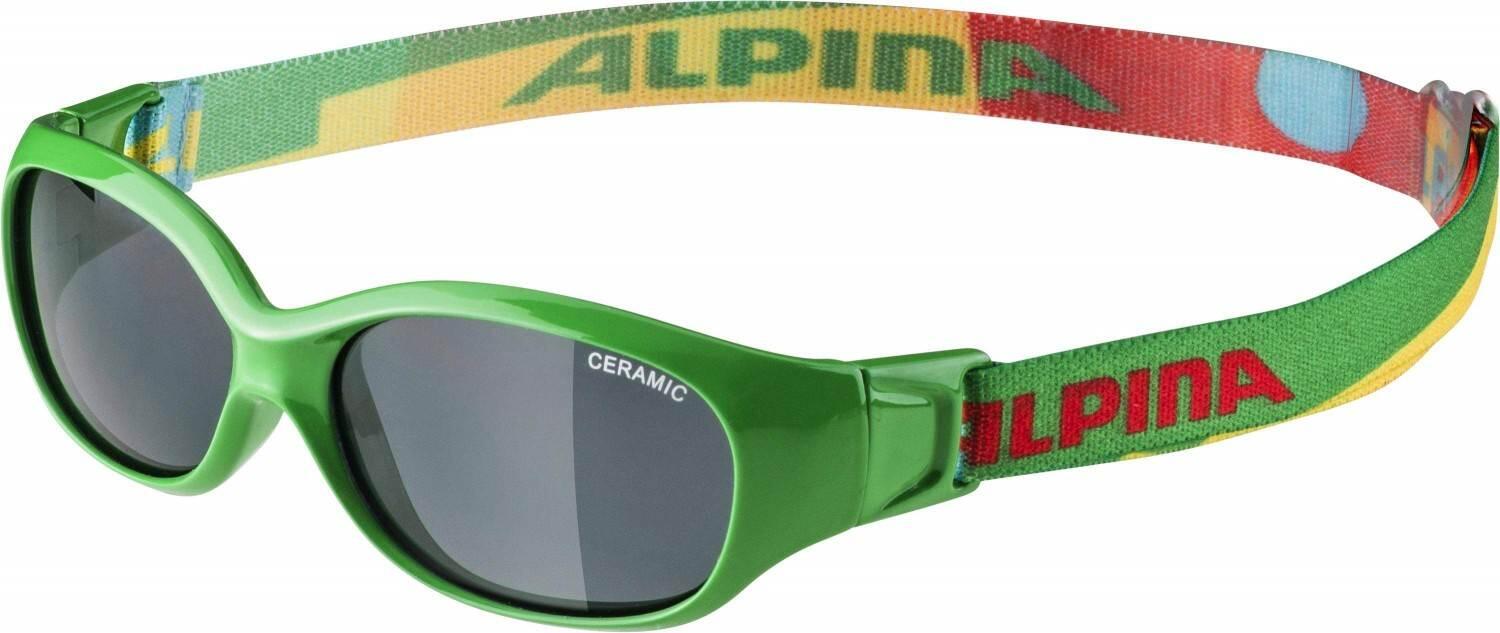 Alpina Sports Flexxy Kids Sonnenbrille (475 green/puzzle, Ceramic, Scheibe: black (S3))