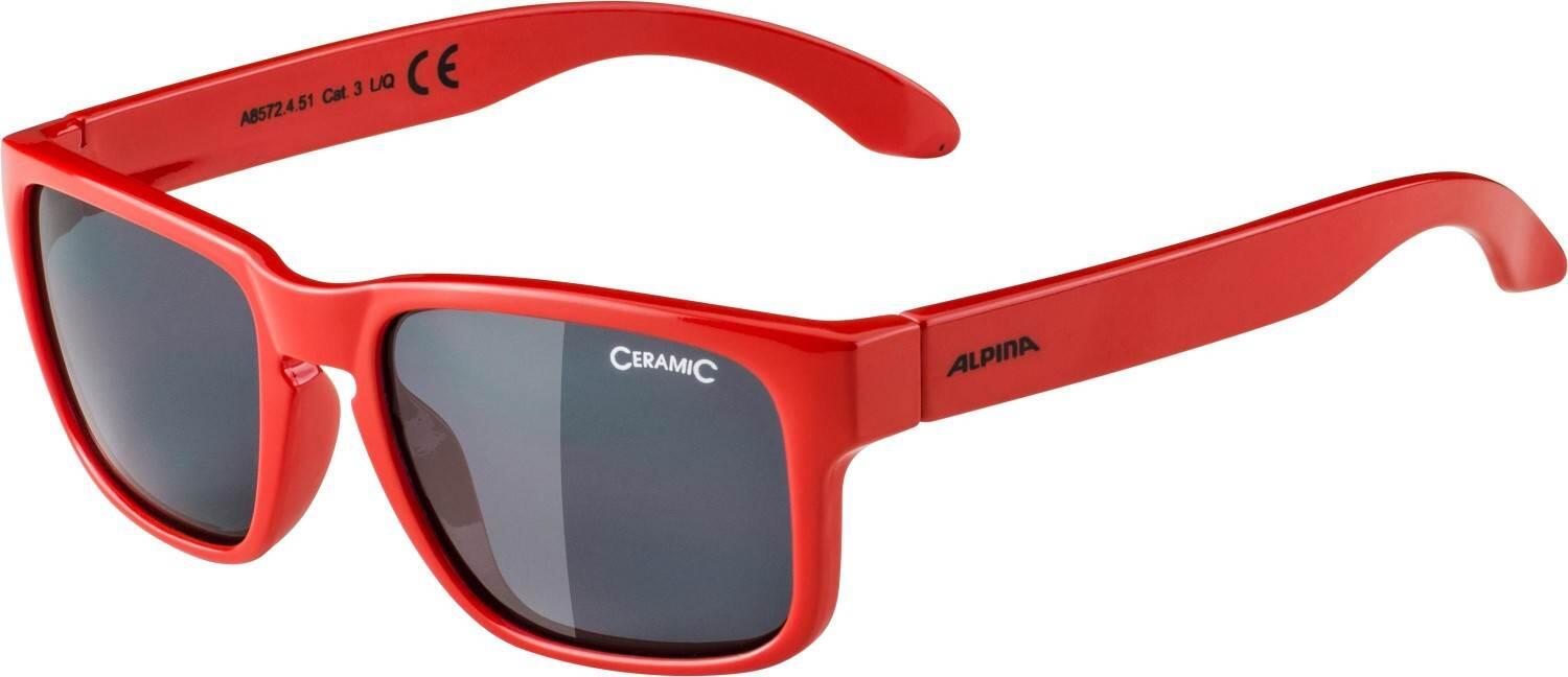 Alpina Mitzo Sonnenbrille (451 red, Ceramic, Scheibe: black (S3))