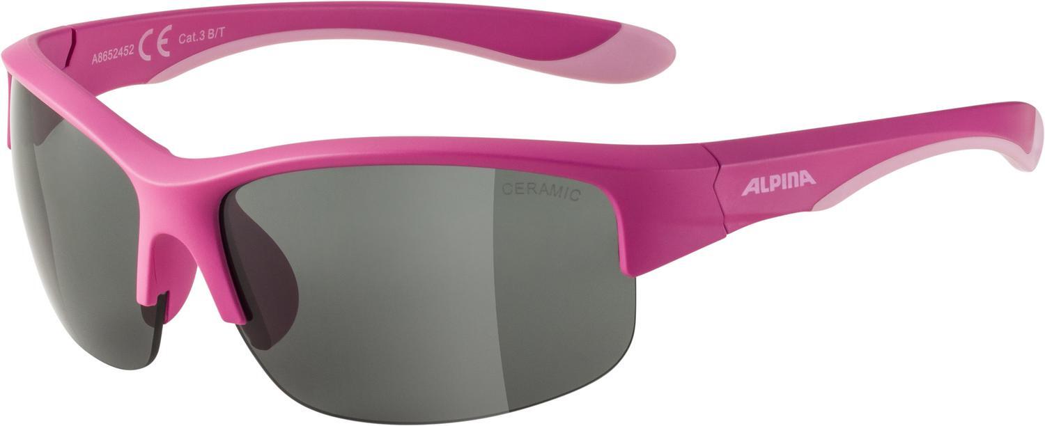 Alpina Flexxy Youth Kinder Sportbrille (452 pink matt, Scheibe: black (S3))