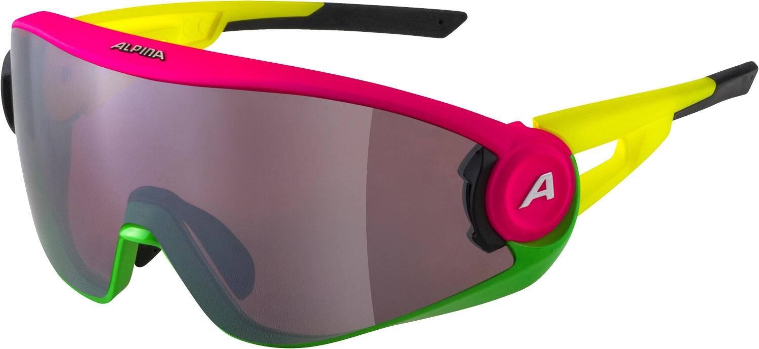 4003692299468 - 5W1NG Q+CM Sportbrille (Farbe 551 pink green yellow Quattroflex+CM Scheibe silver mirror (S3))