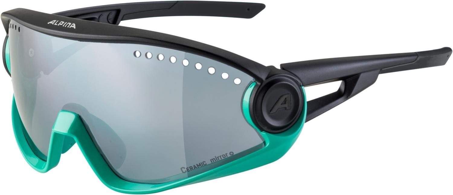 4003692304919 - 5W1NG CM+ Sportbrille (Farbe 371 turquoise black Ceramic Mirror Scheibe black mirror (S3))