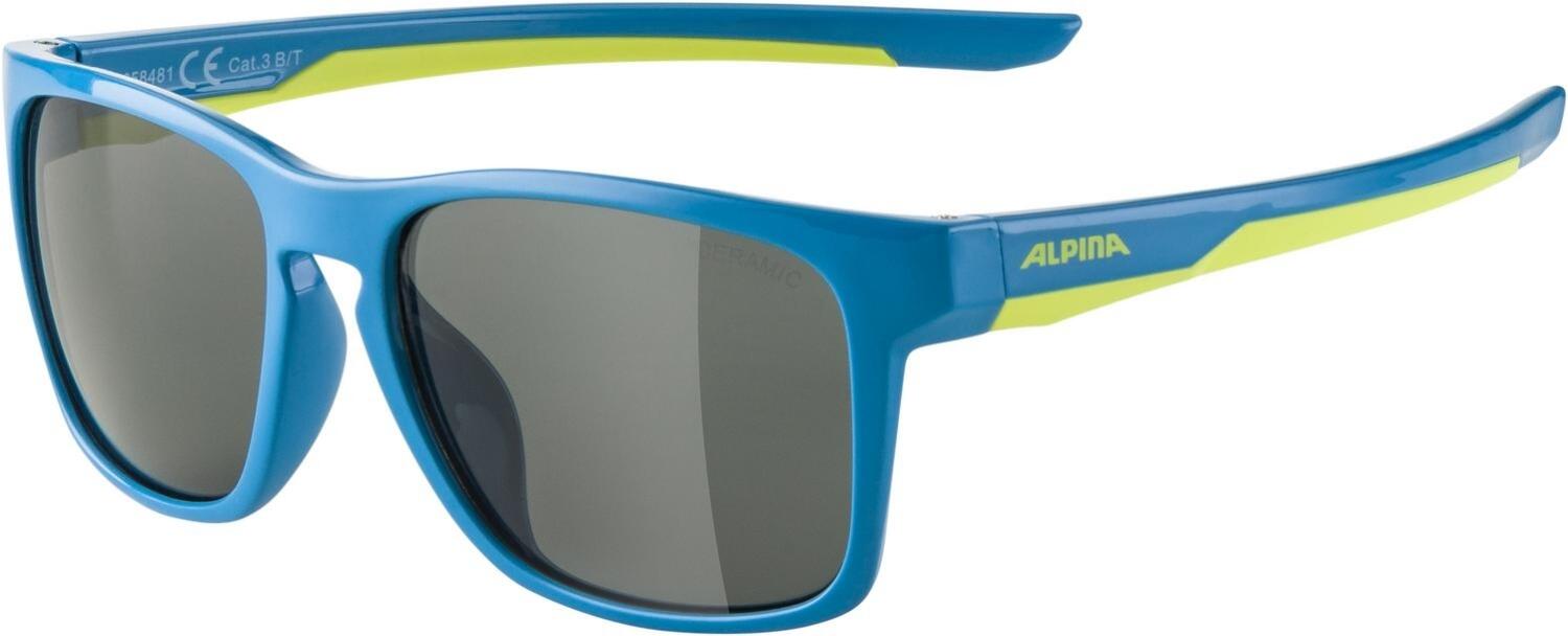 Alpina Flexxy Cool Kids I Sonnenbrille (481 blue/lime, Ceramic, Scheibe: black (S3))