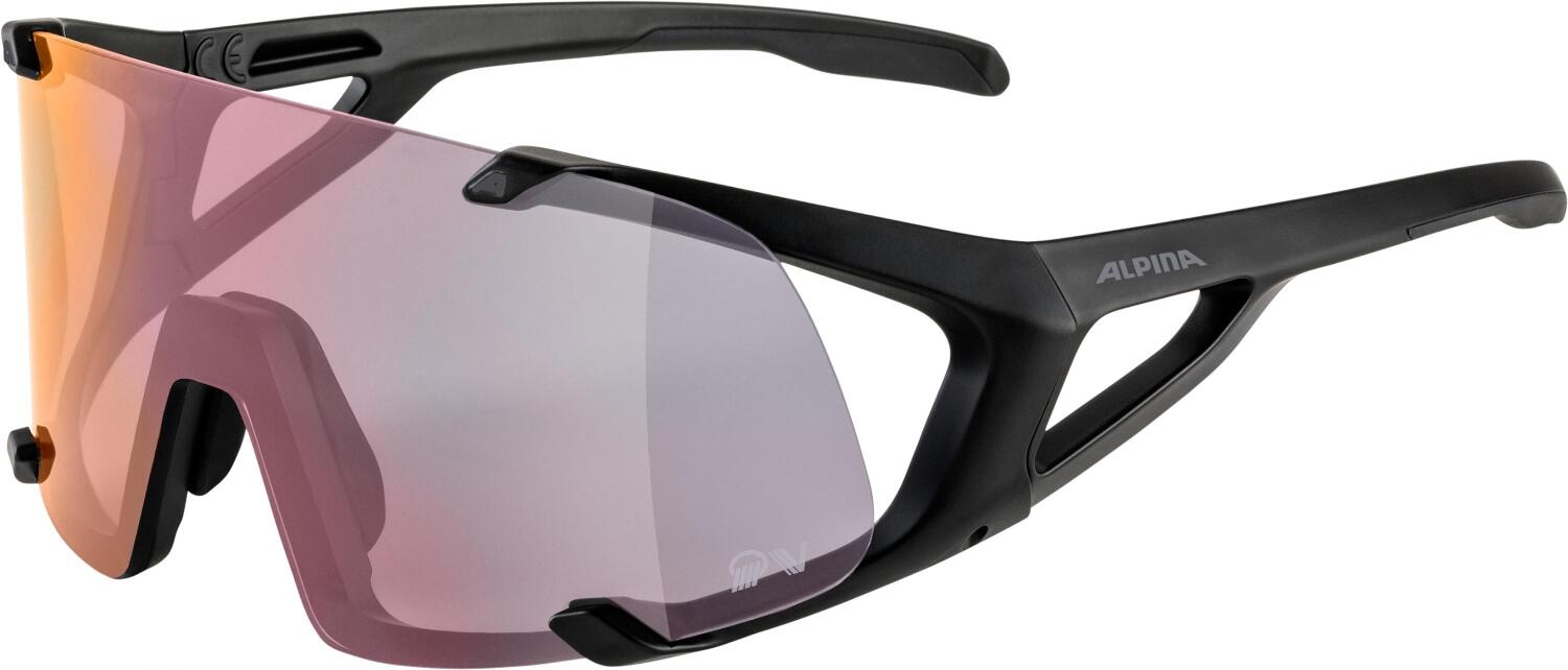 4003692311511 - Hawkeye QV Sportbrille (Farbe 531 black matt Quattroflex Varioflex Scheibe rainbow mirror (S1-3))