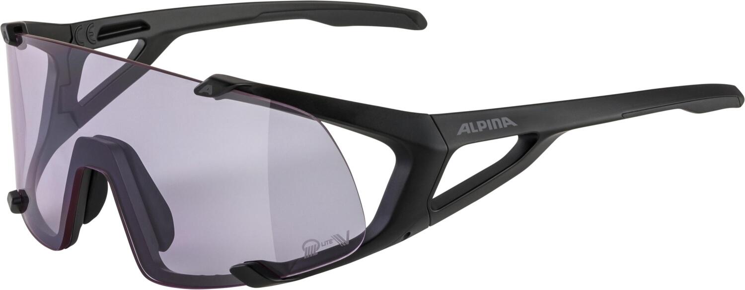 4003692311597 - Hawkeye small Q-Lite-Varioflex Sportbrille (Farbe 131 black matt Scheibe Q-Lite Varioflex purple (S1-3))