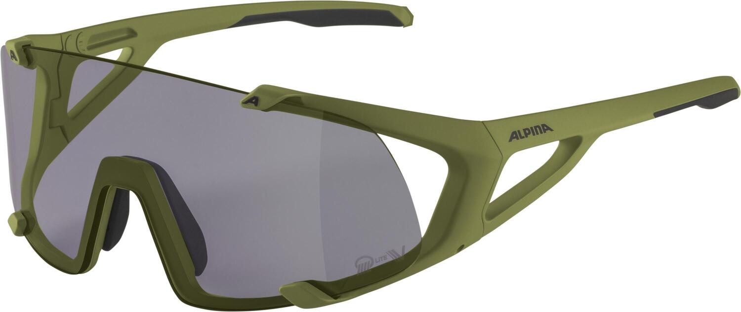 4003692313492 - Hawkeye small Q-Lite-Varioflex Sportbrille (Farbe 171 olive matt Scheibe Q-Lite Varioflex purple (S1-3))