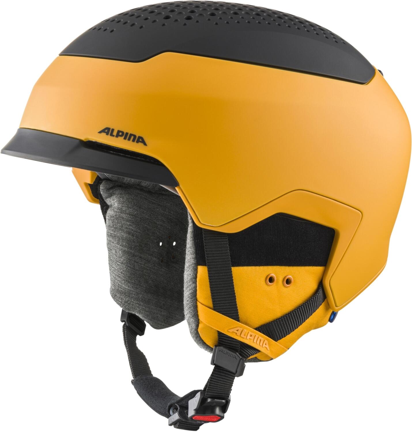 Alpina Gems Freeride Skihelm (55-59 cm, 45 burned/yellow/black matt)