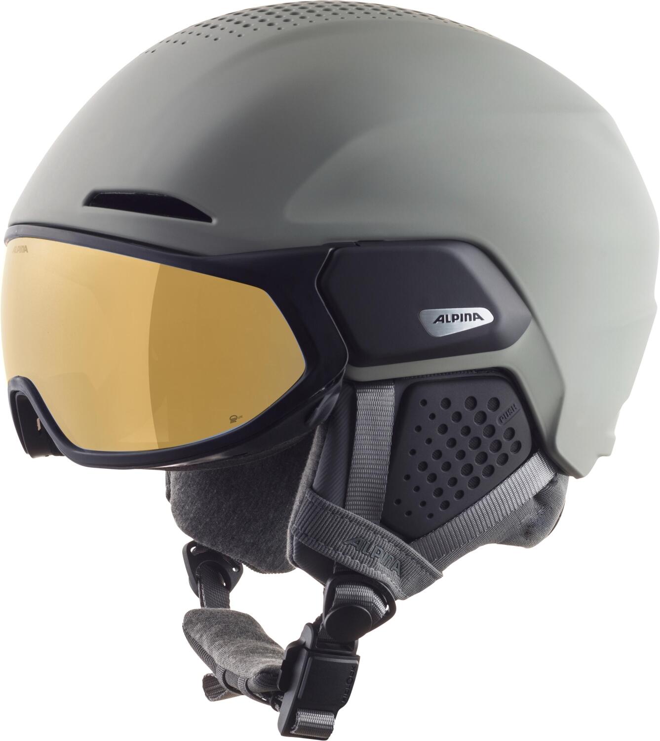 4003692320957 - Alto Q-Lite Visier Skihelm (Größe 51-55 cm 34 moon grey matt (gold))