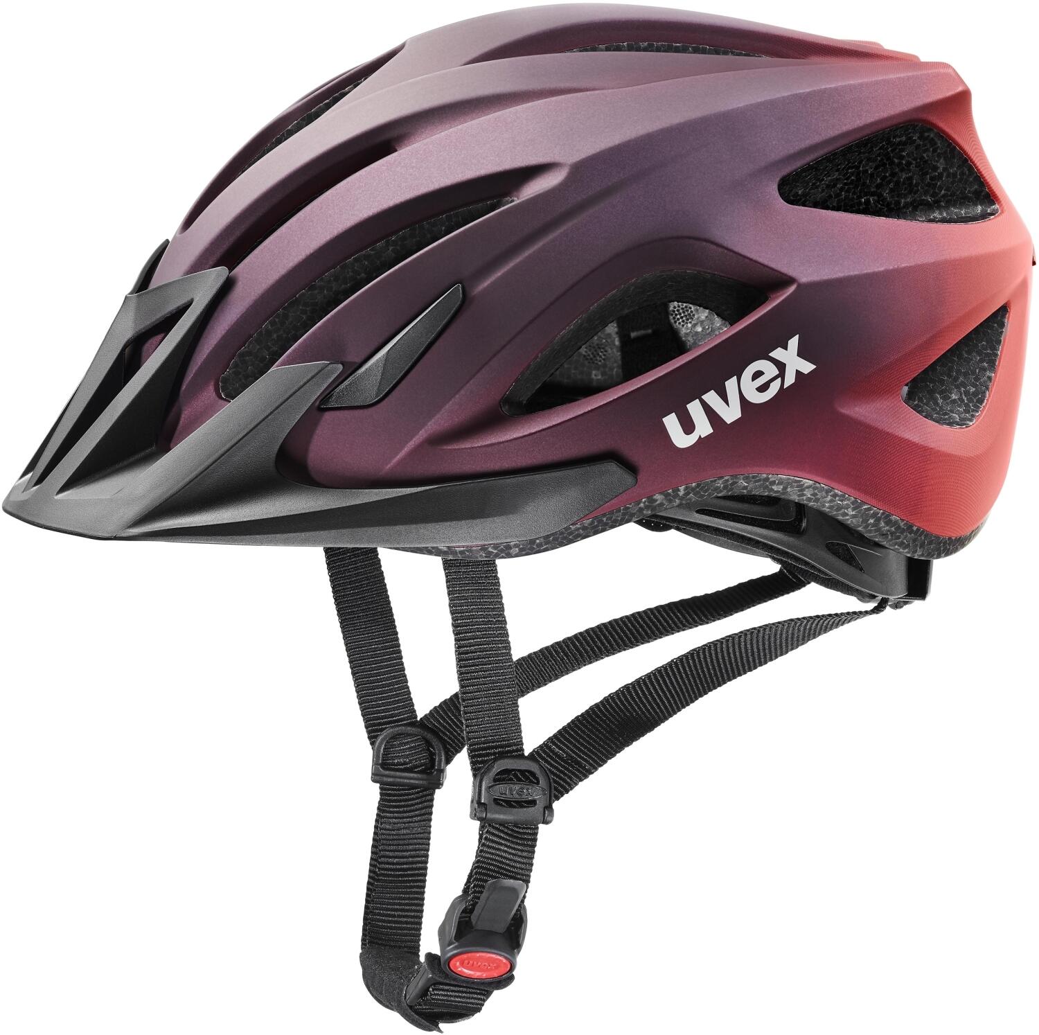 4043197349466 - uvex Fahrradhelm Viva III (Größe 56-62 cm 10 plum grapefruit mat)