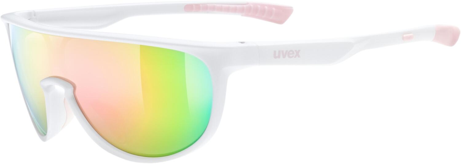 uvex Sportstyle 515 Kinder Sonnenbrille (8316 white matt, mirror pink (S3))