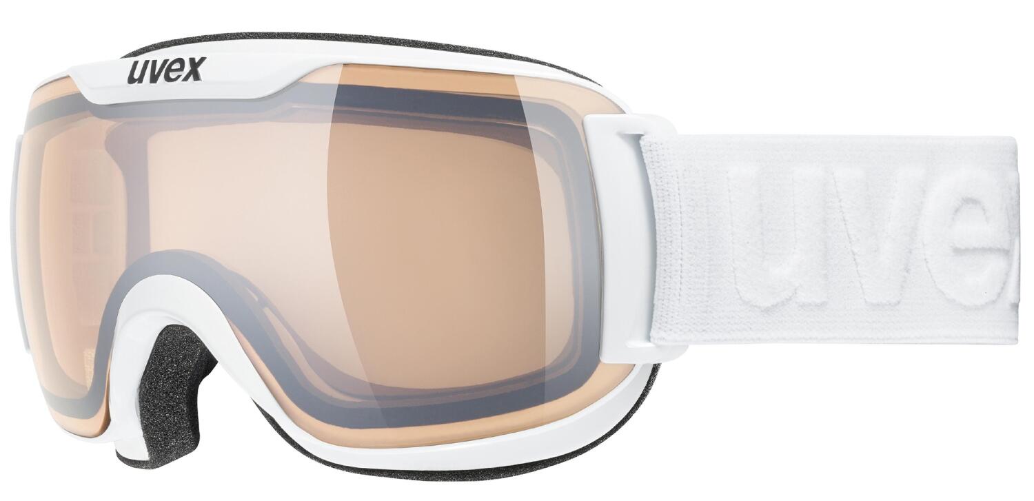 uvex Downhill 2000 small Variomatic Skibrille (1030 white, mirror silver/variomatic clear (S1-S3))