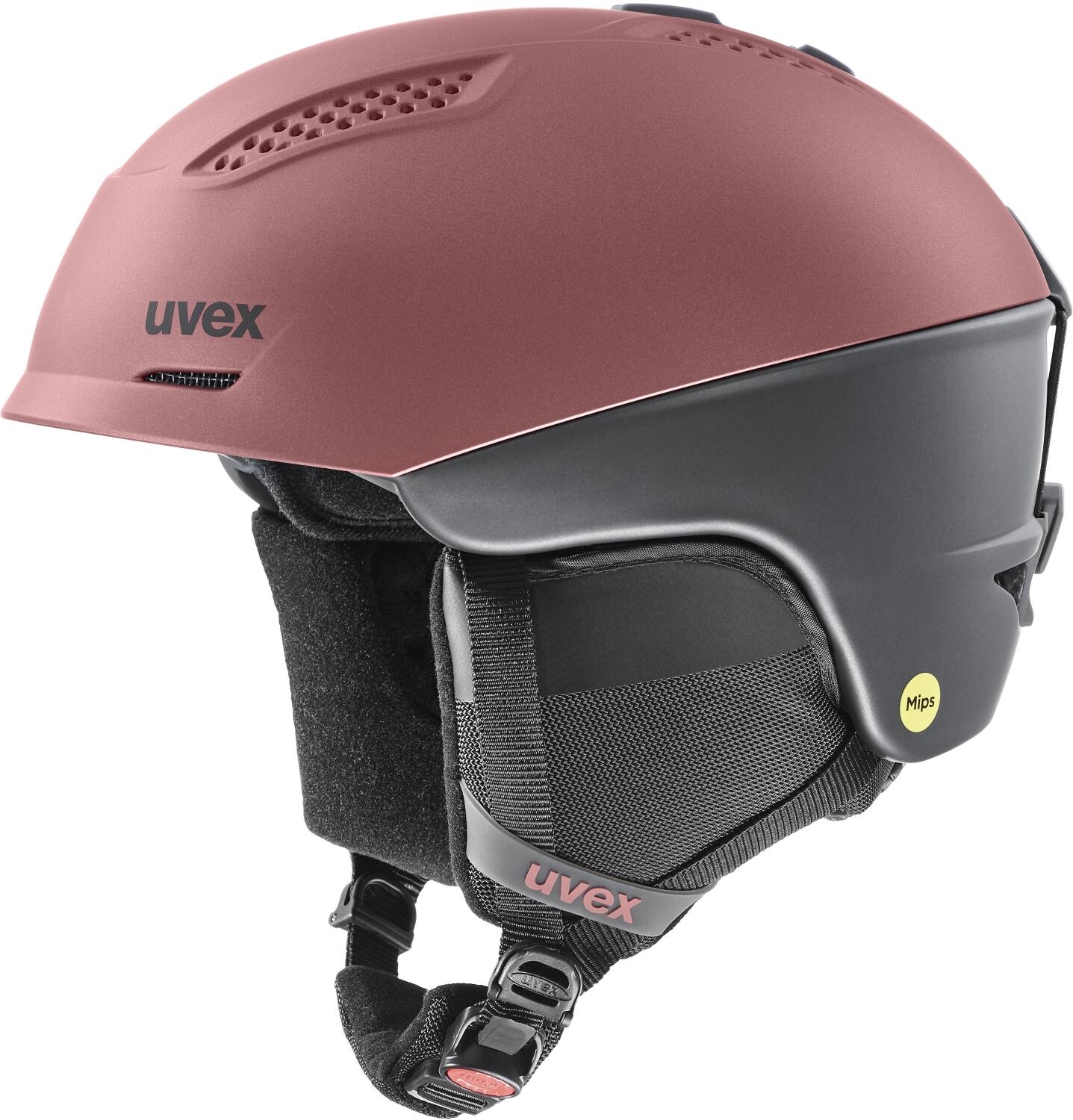 uvex Ultra Mips Skihelm (51-55 cm, 20 antique rose/grey matt)