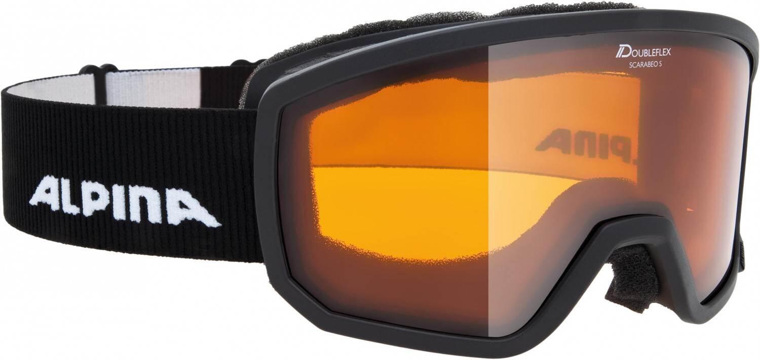 Alpina Scarabeo Small Skibrille DH (131 black matt, Scheibe: orange (S2))