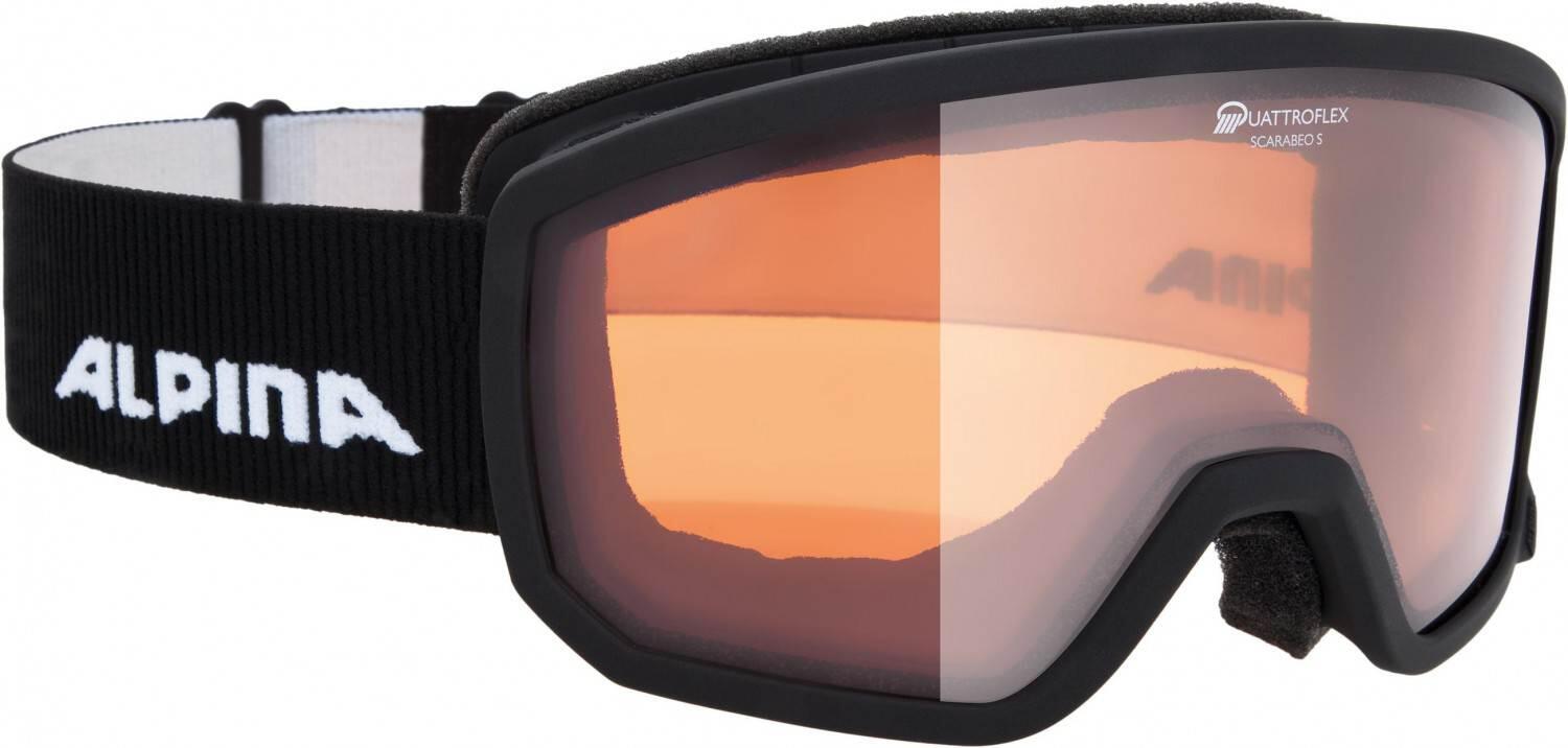 Alpina Scarabeo Small Skibrille QH (031 black, Scheibe: QUATTROFLEX (S2))