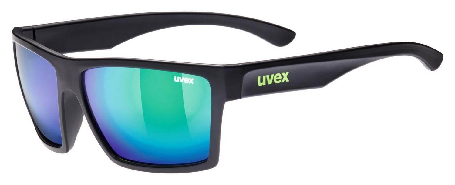 uvex LGL 29 Sonnenbrille (2215 black matt, mirror green (S3))