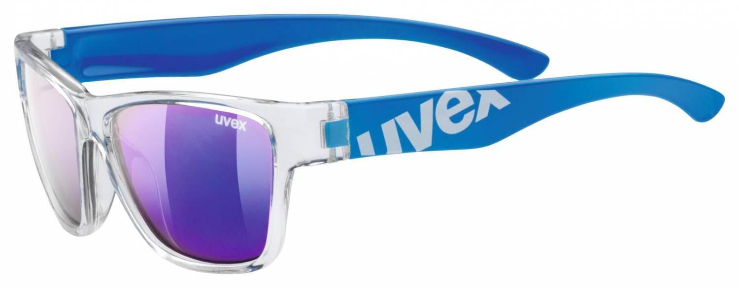 uvex Sportstyle 508 Kinder Sonnenbrille (9416 clear blue, mirror blue (S3))