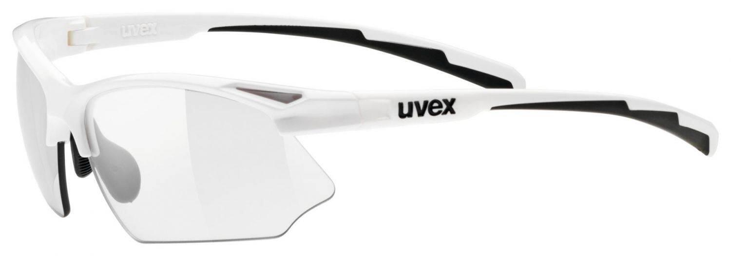 uvex Sportstyle 802 Variomatic Sportbrille (8801 white, variomatic smoke (S1-3))